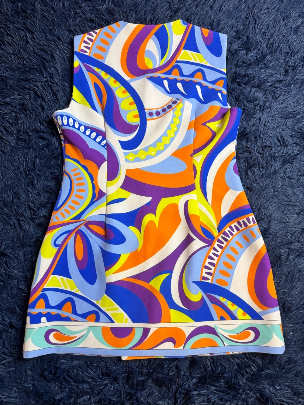 Zara multi coloured print Mini Sleeveless Dress. Size XL - Picture 8 of 16